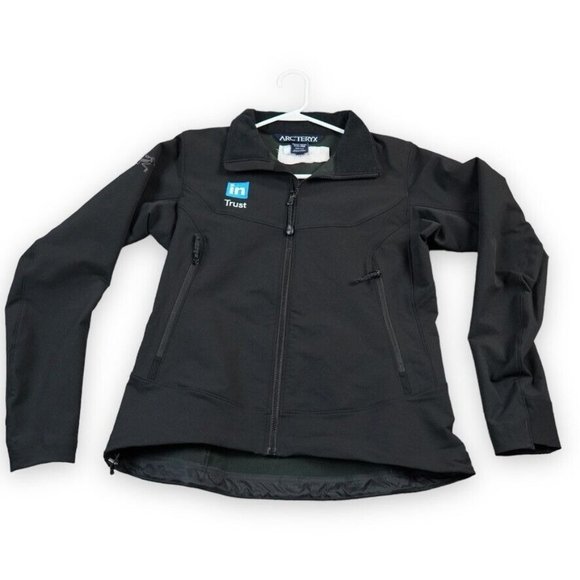 Arc'Teryx Womens Softshell Jacket Medium 8/10 37" bust Black Linkedin‎ Engineer - Picture 1 of 13
